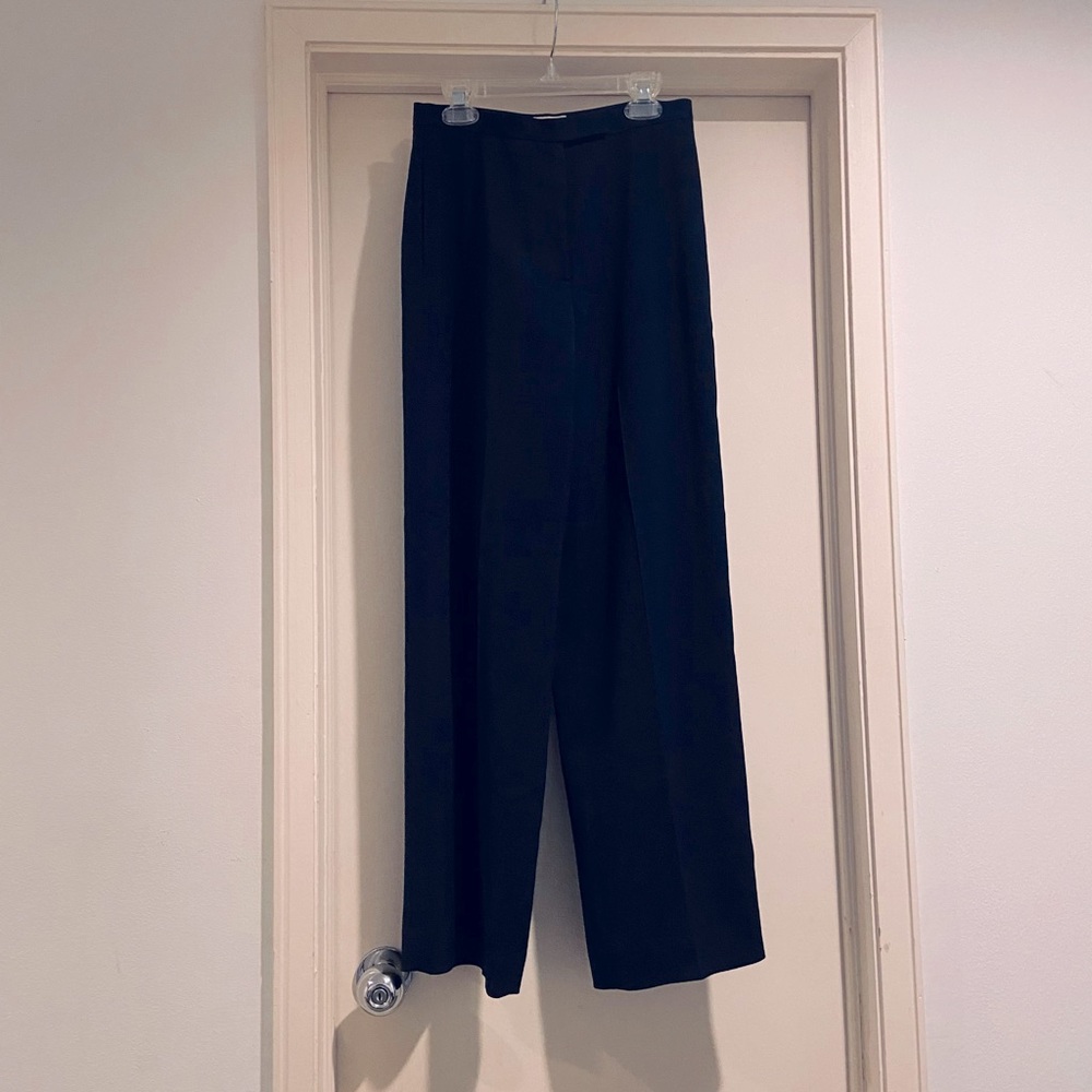 Eddie Bauer Wide Leg Navy Dress Pants